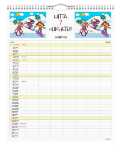 Alternative view of Smarta Familjen - Stor familjekalender | 2026