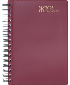 Timdagbok Bordeaux wire-o  2026