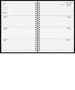 Alternative view of Dagbok Monstera Wire-O | 2026