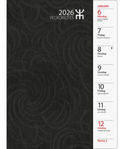 Lilla Veckonotes Svart | 2026