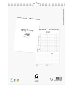 Alternative view of Family Planner 8 kolumner XL | 2026
