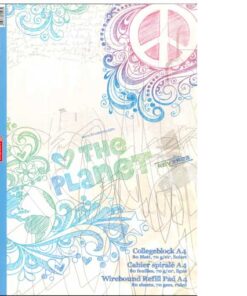 Kollegieblock The Planet linjerat A4